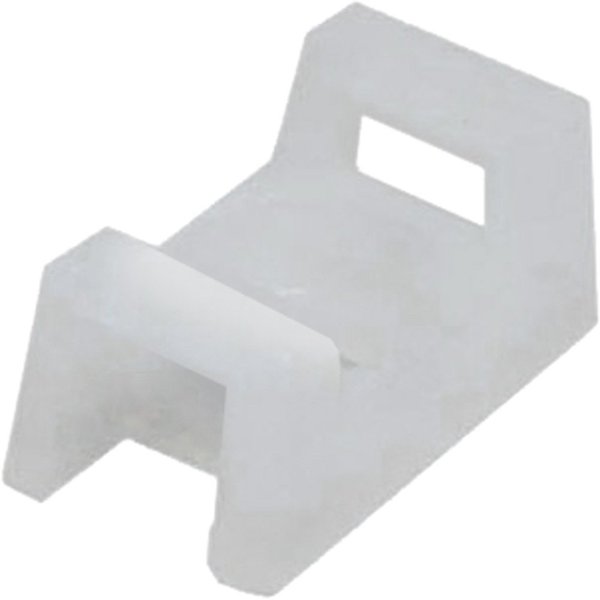 Quest Technology International Nylon Cable Tie Mounts, Natural - .5 Saddle, 100Pk NWT-9002